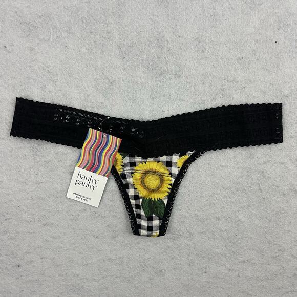 Hanky Panky DreamEase Thong Panties One Size OS Assorted 3 Pack Lace Low Rise - Picture 5 of 9